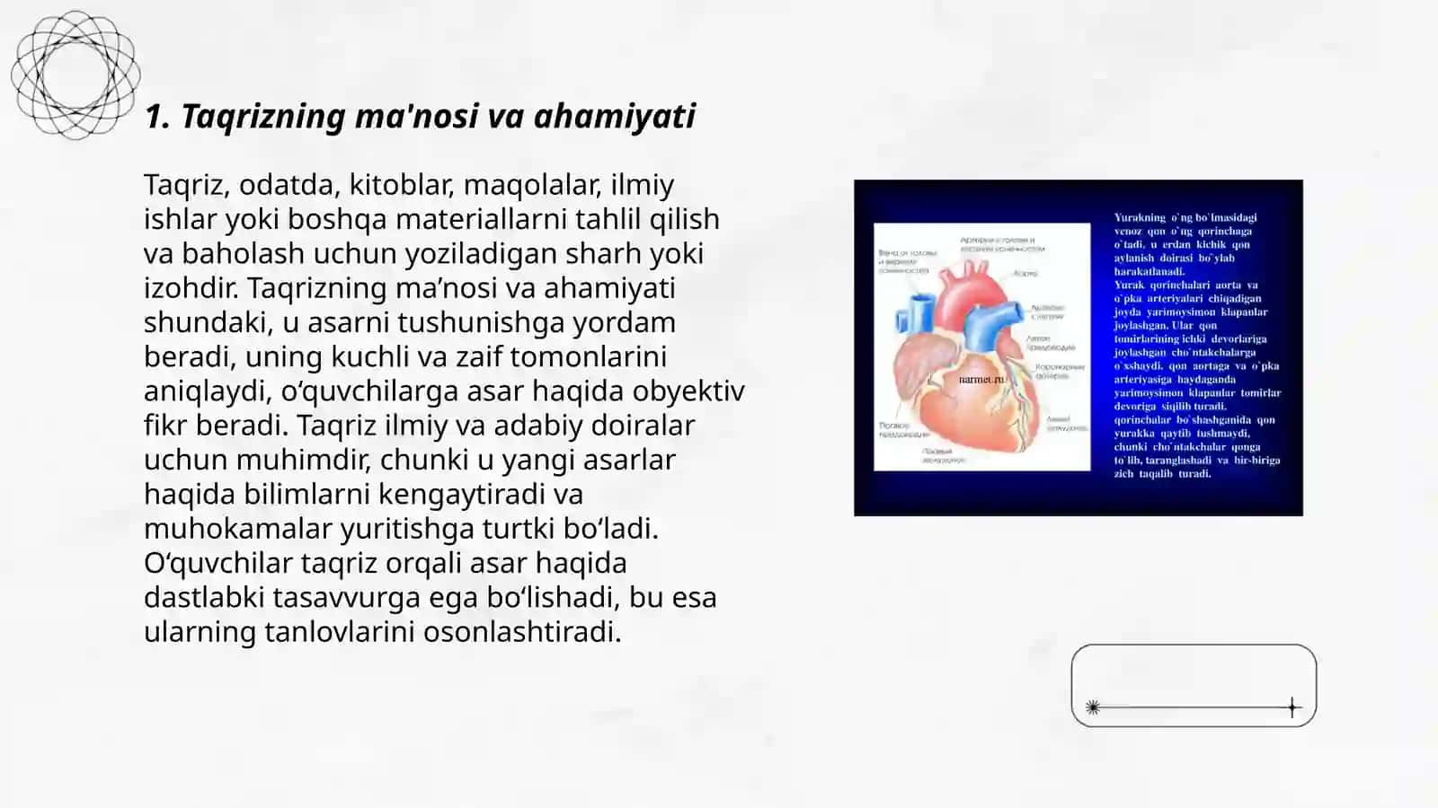 Taqrizning ma'nosi va ahamiyati 3
