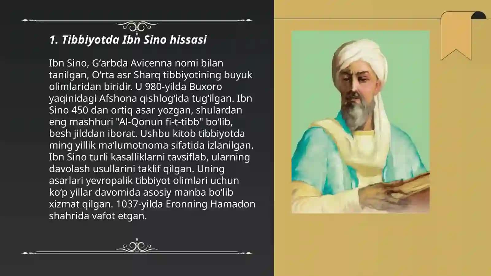 Tibbiyotda Ibn Sino hissasi 3