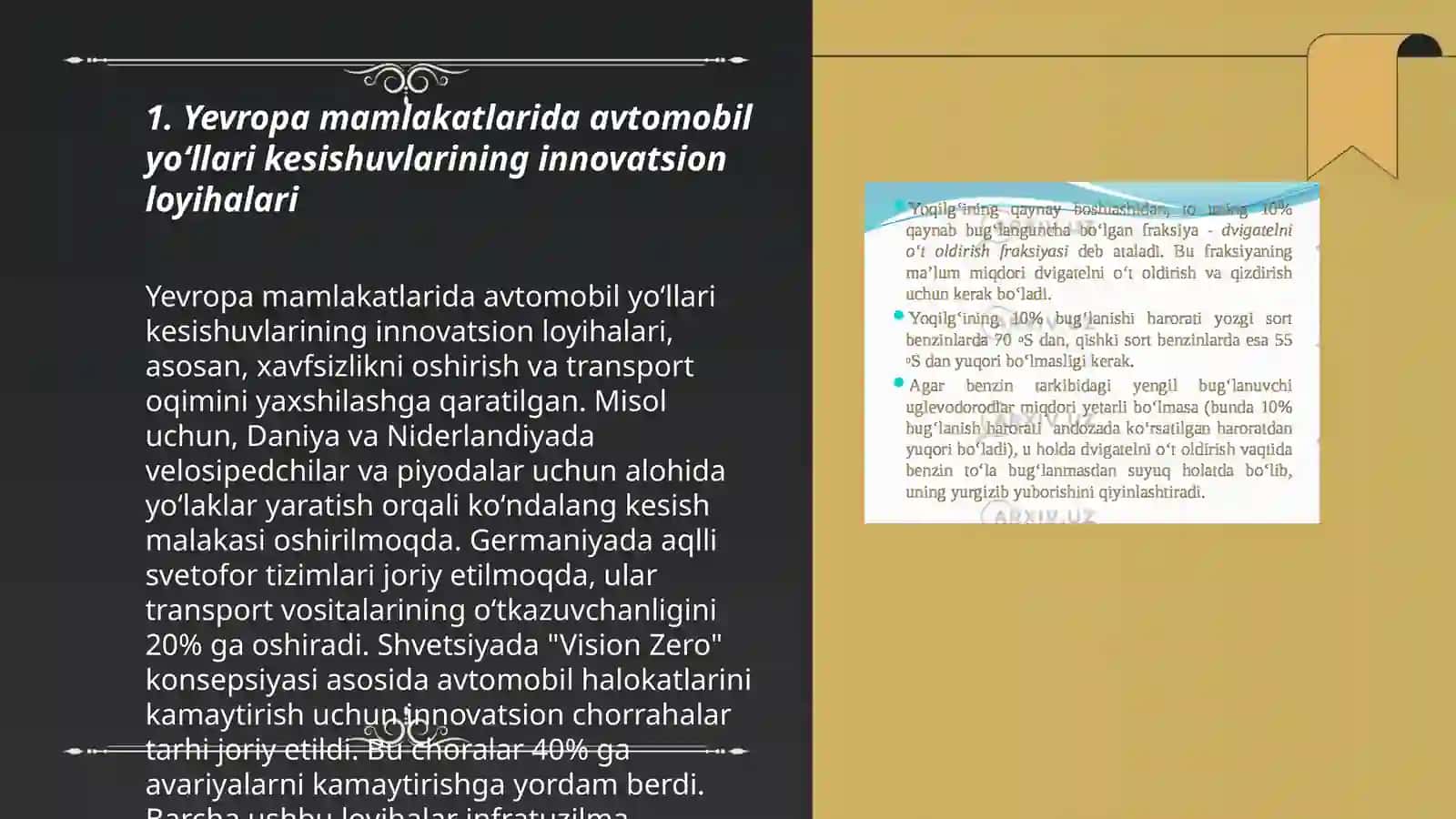 Avtomobil yoʻllarini qidiruv va loyihalash 3