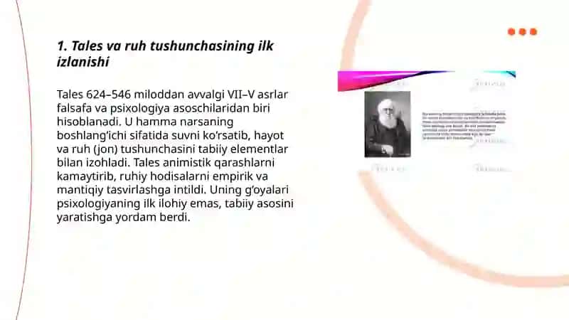 Tales va ruh tushunchasining ilk izlanishi 3