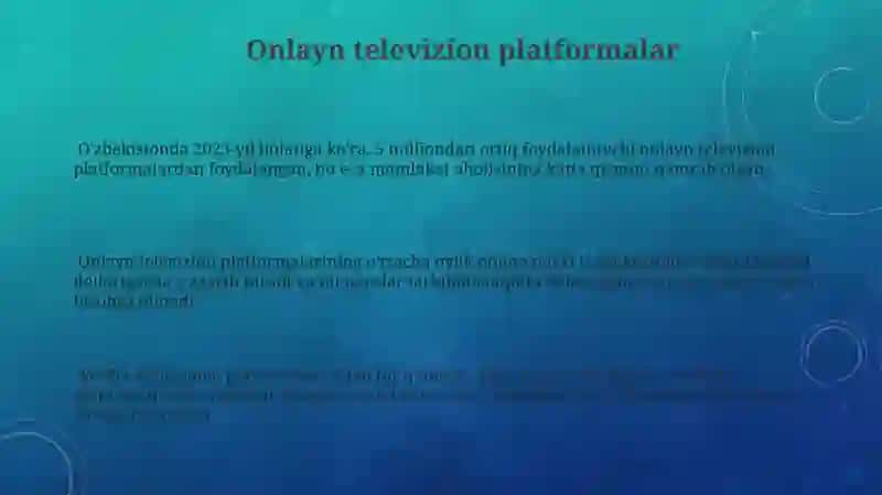 Televideniye kôngilochar sanoat sifatida 3