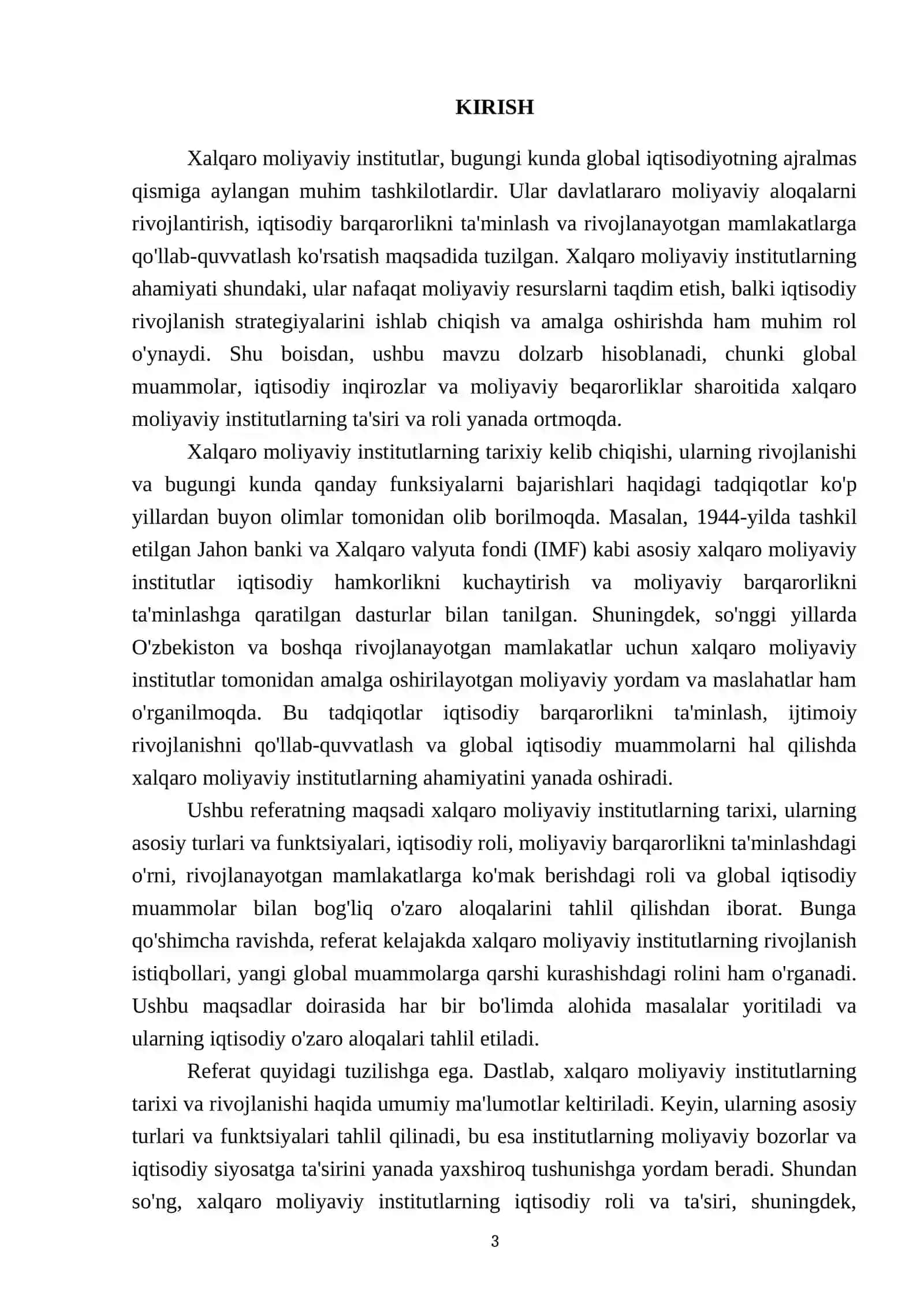 Xalqaro moliyaviy institutlar 3