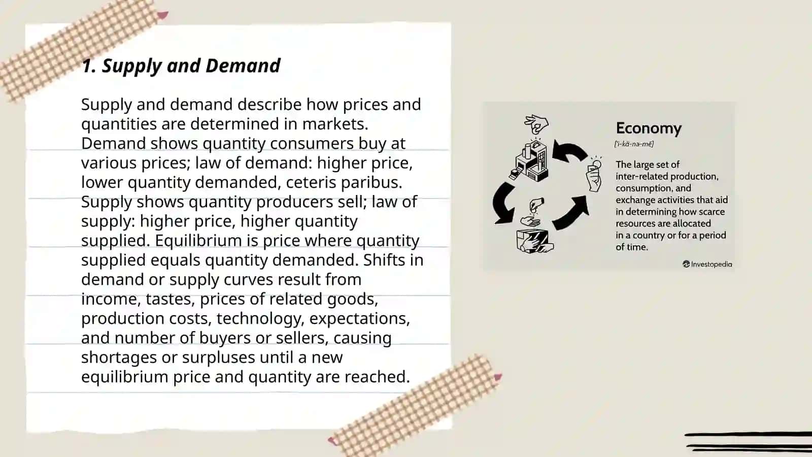 Key Economic Terms and Concepts in english 3