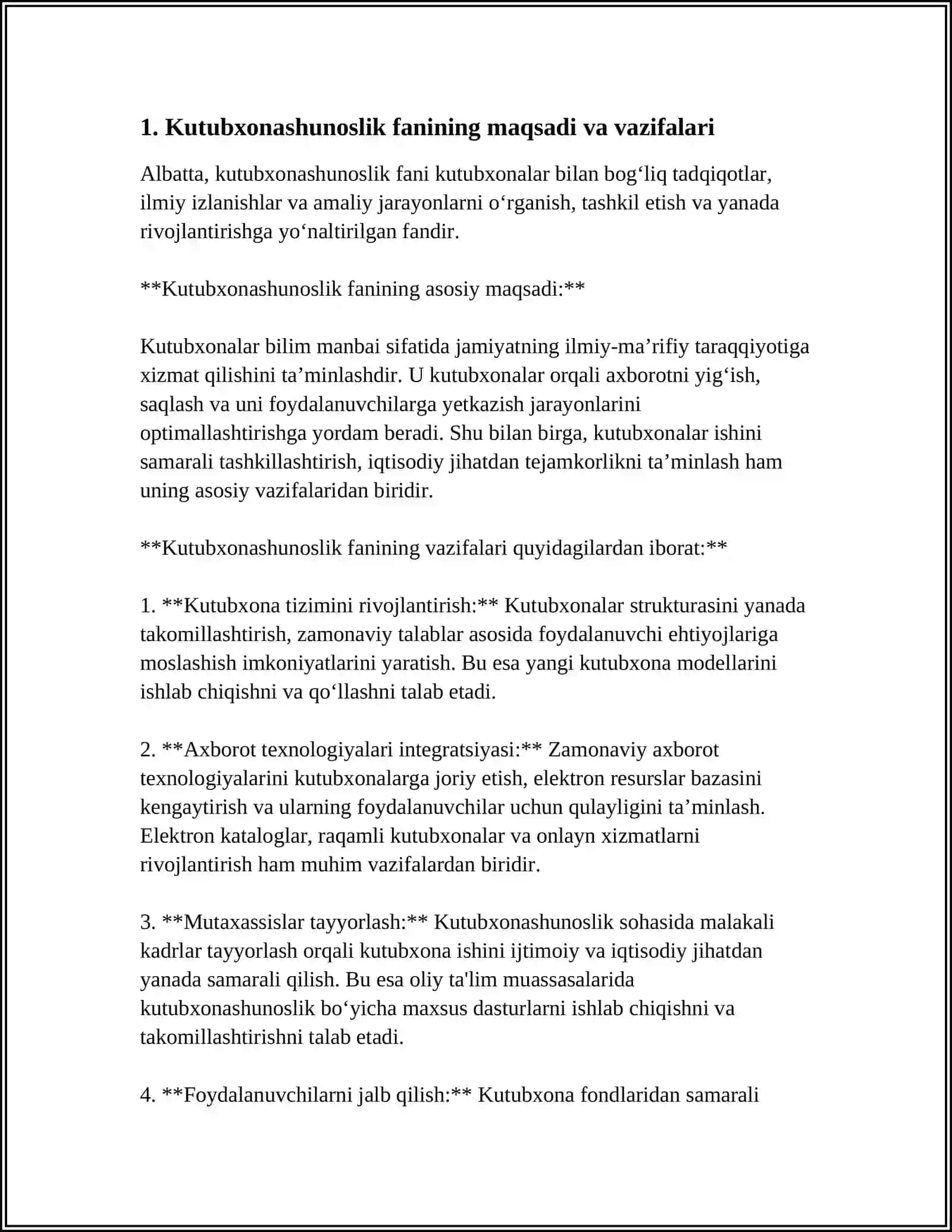 KUTUBXONASHUBXONASHUNOSLIK FANINING METODOLOGIYASI 3