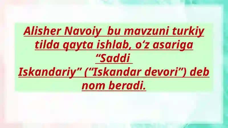 Saddi Iskandariy 3
