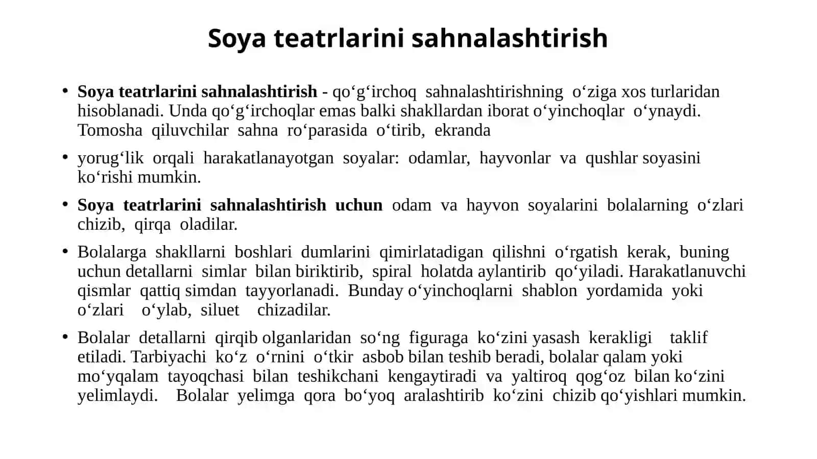 QOG‘IRCHOQTEATRINING TURLARI 3