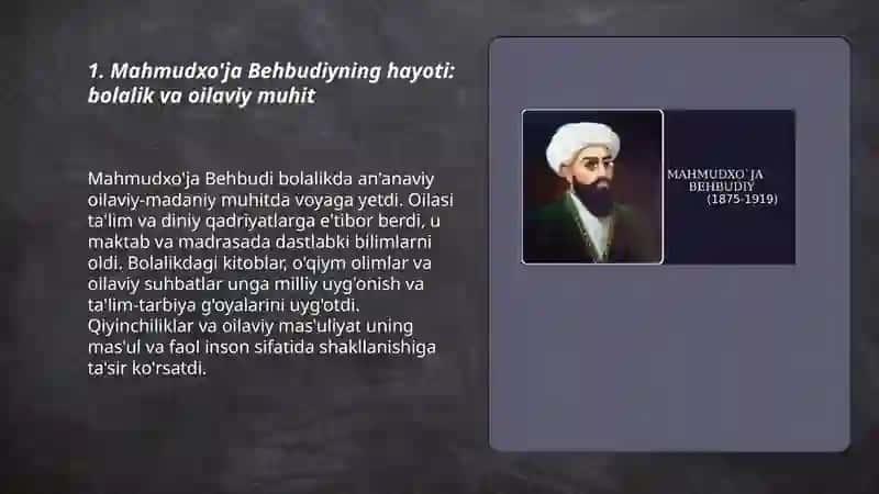 Mahmudxo'ja Behbudiyning hayoti va ijodi 3