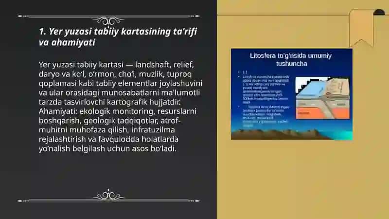 Yer yuzasi tabiiy kartasi 3