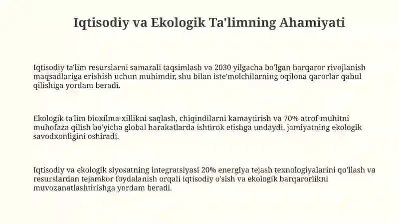 Iqtisodiy va Ekologik Ta'lim 3
