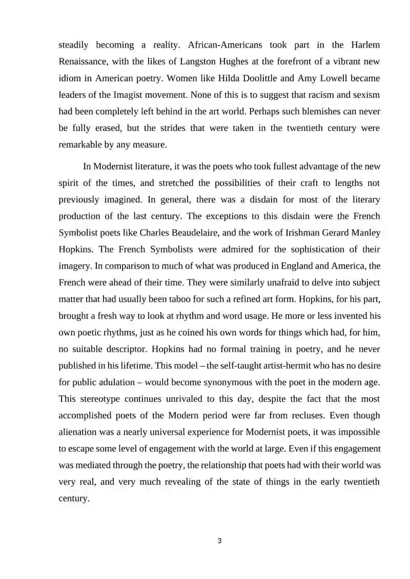 Modernism in English Literature 3