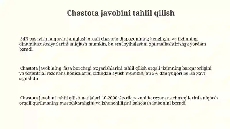 Tebratish va zarba sinovlari 3