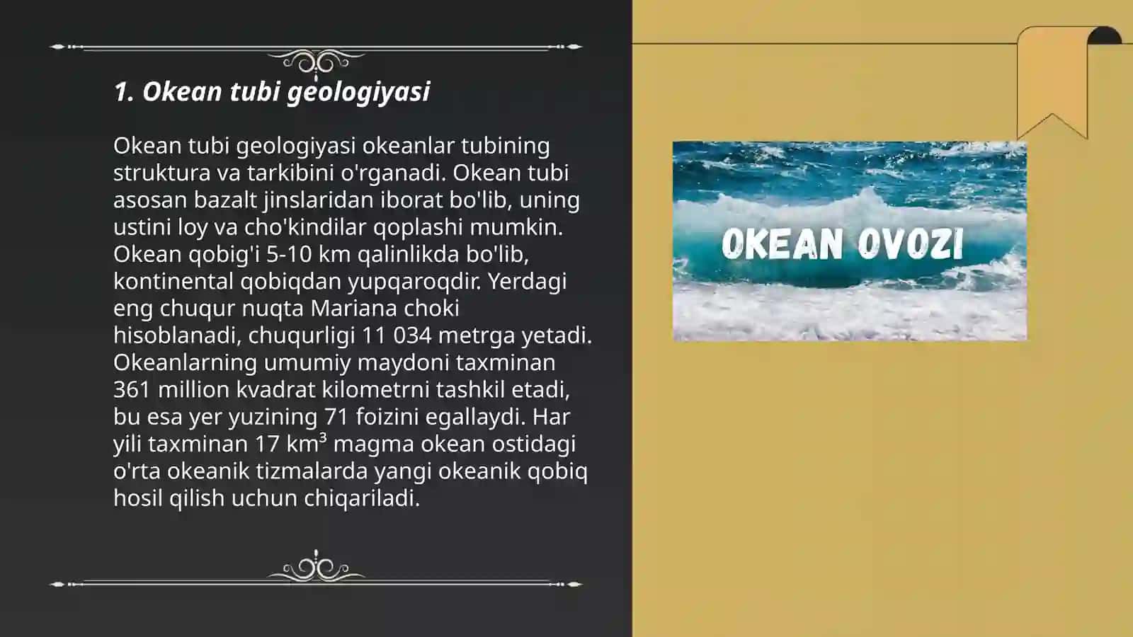 Okean va dengizlarning geollogik ishi 3