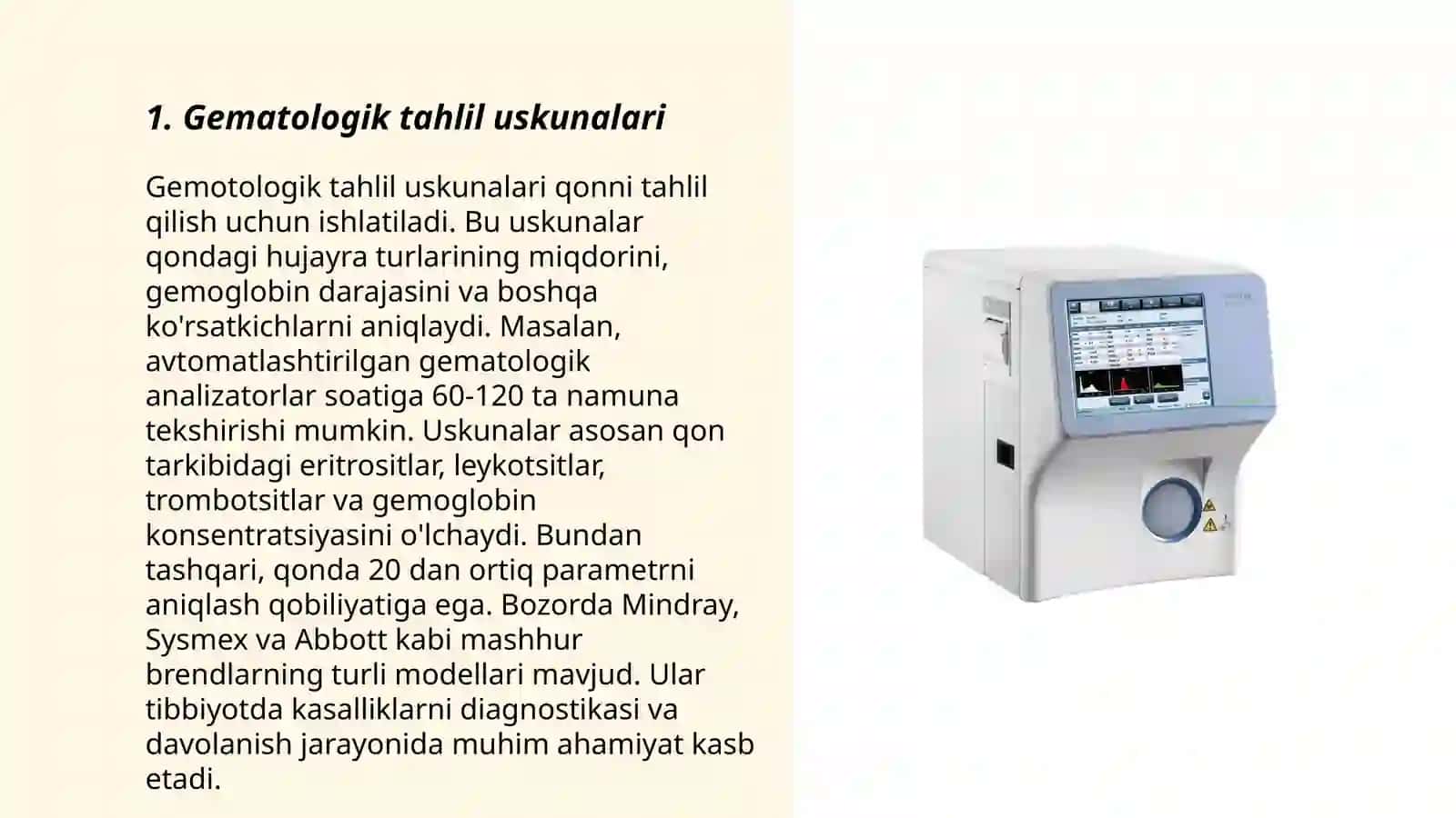 Gematologiyada ishlatiladigan aparatlar 3