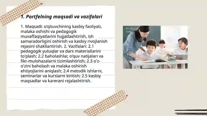O‘qituvchining shaxsiy kasbiy portfelini shakllantirish 3