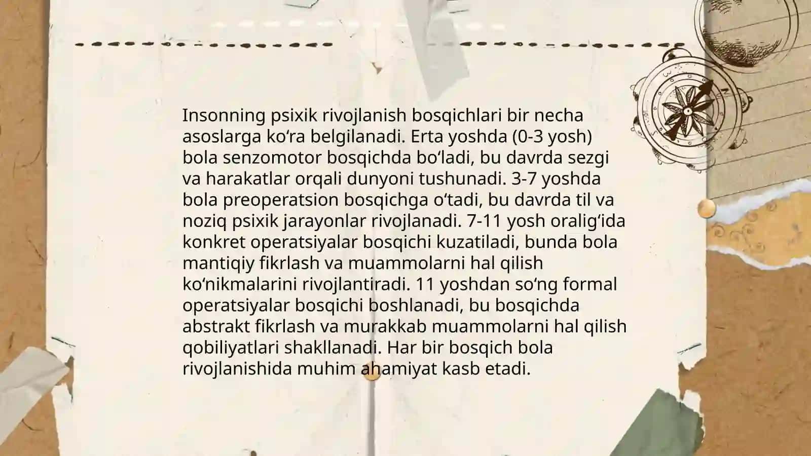 Inson psixikasini ontogenezda rivojlanishi 3