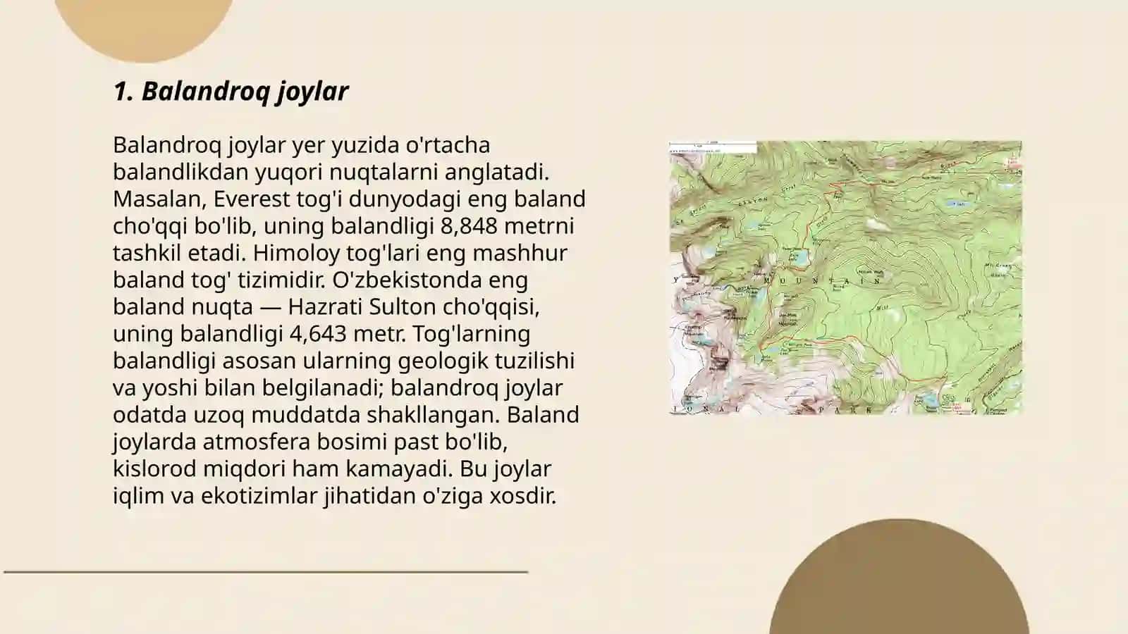 Topografik kartalarning elementlari 3