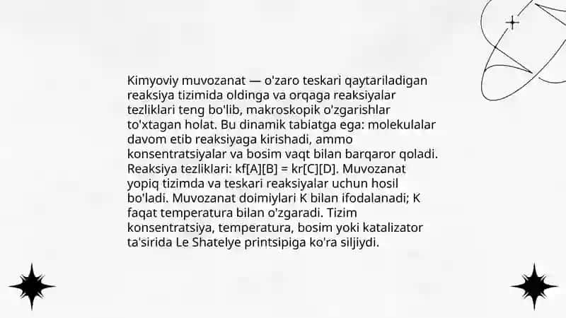 Kimyoviy vа аdsоrbsiоn muvоzаnаtlаr 3