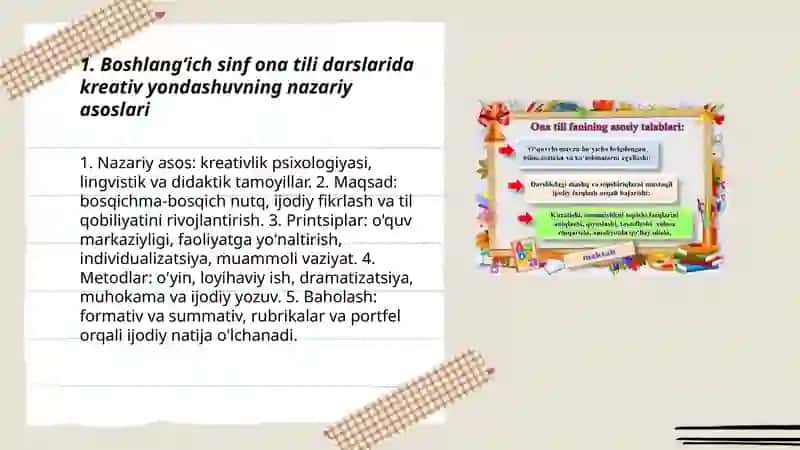 Boshlang‘ich sinf ona tili darslarida kreativ yondashuv 3