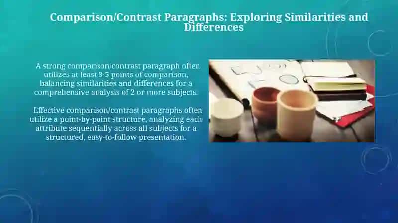 Comparison/Contrast Paragraphs 3