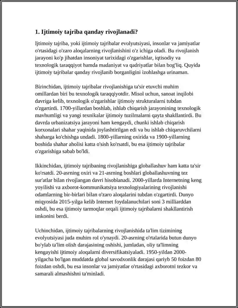 IJTIMOIY TAJRIBA 3