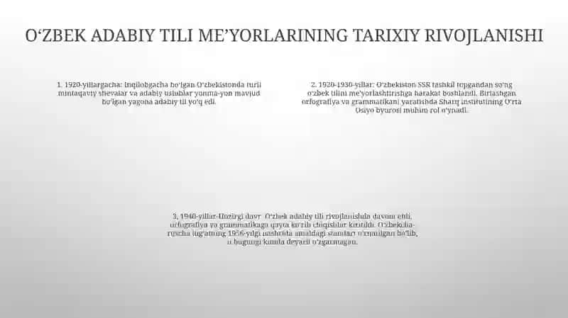 Oʻzbek Adabiy Tili MeʼYorlari 3