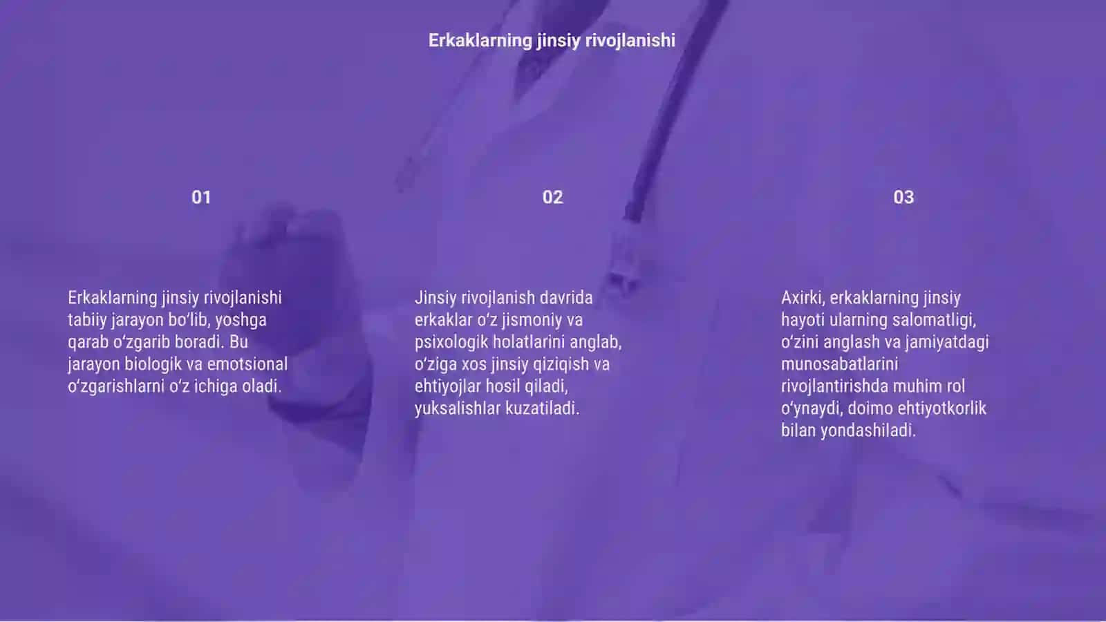 Erkaklarning Jinsiy hayoti mavzusida 3