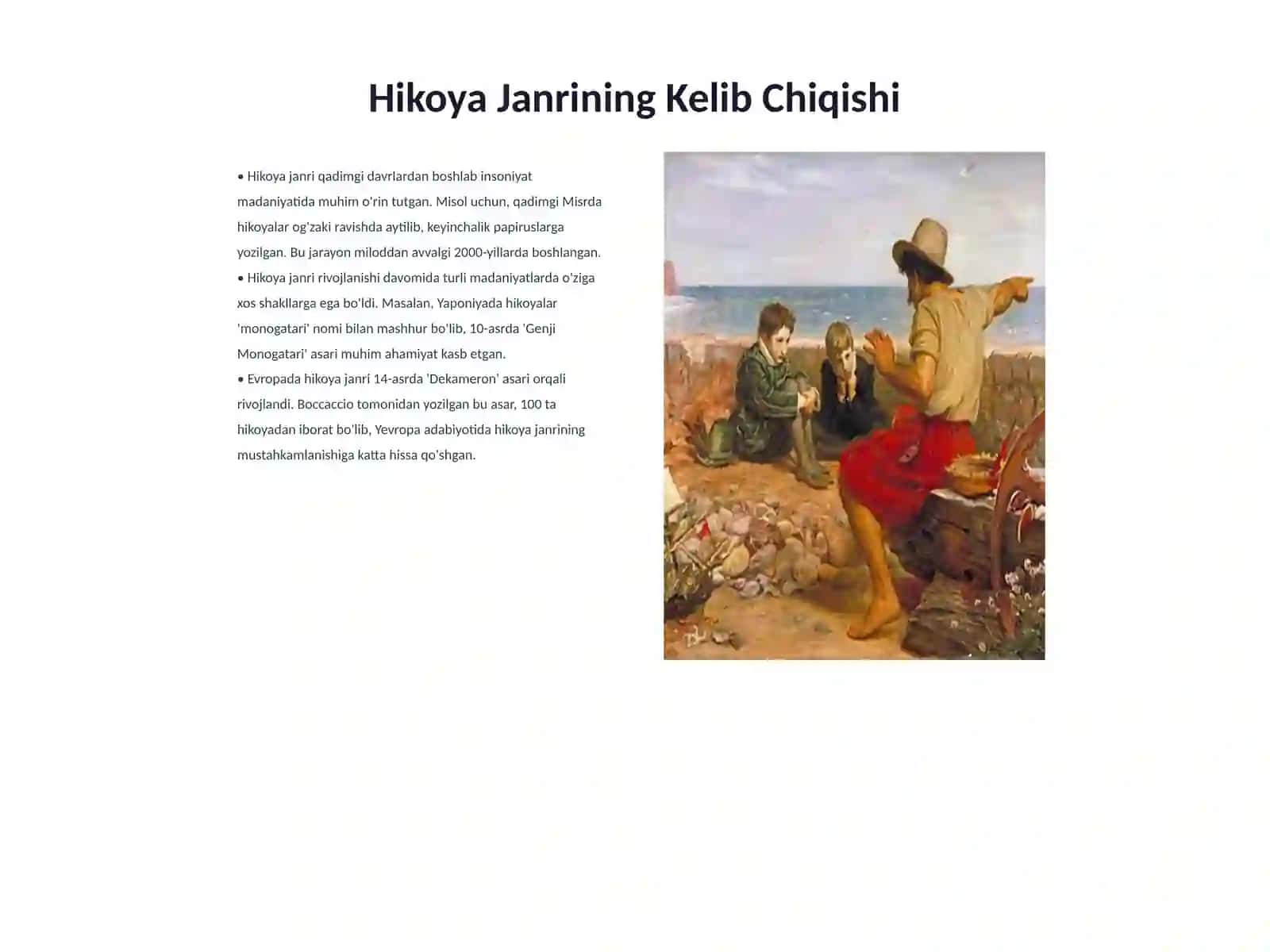 Hikoya va navella masalasi 3