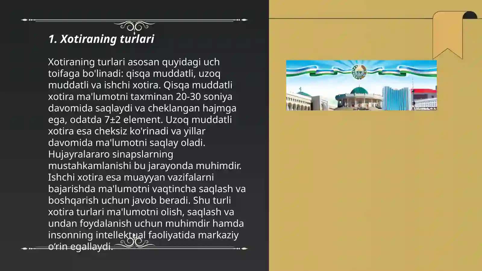 Xotiraning turlari 3