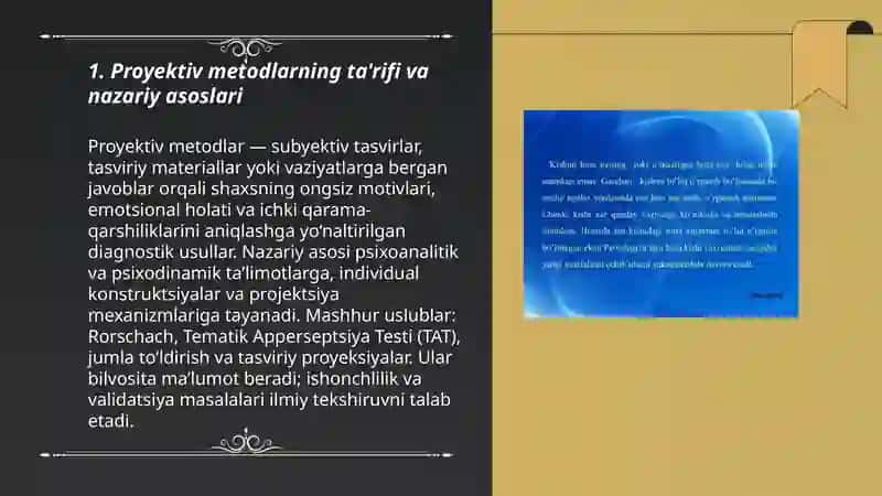 Proyektiv Metodlar 3