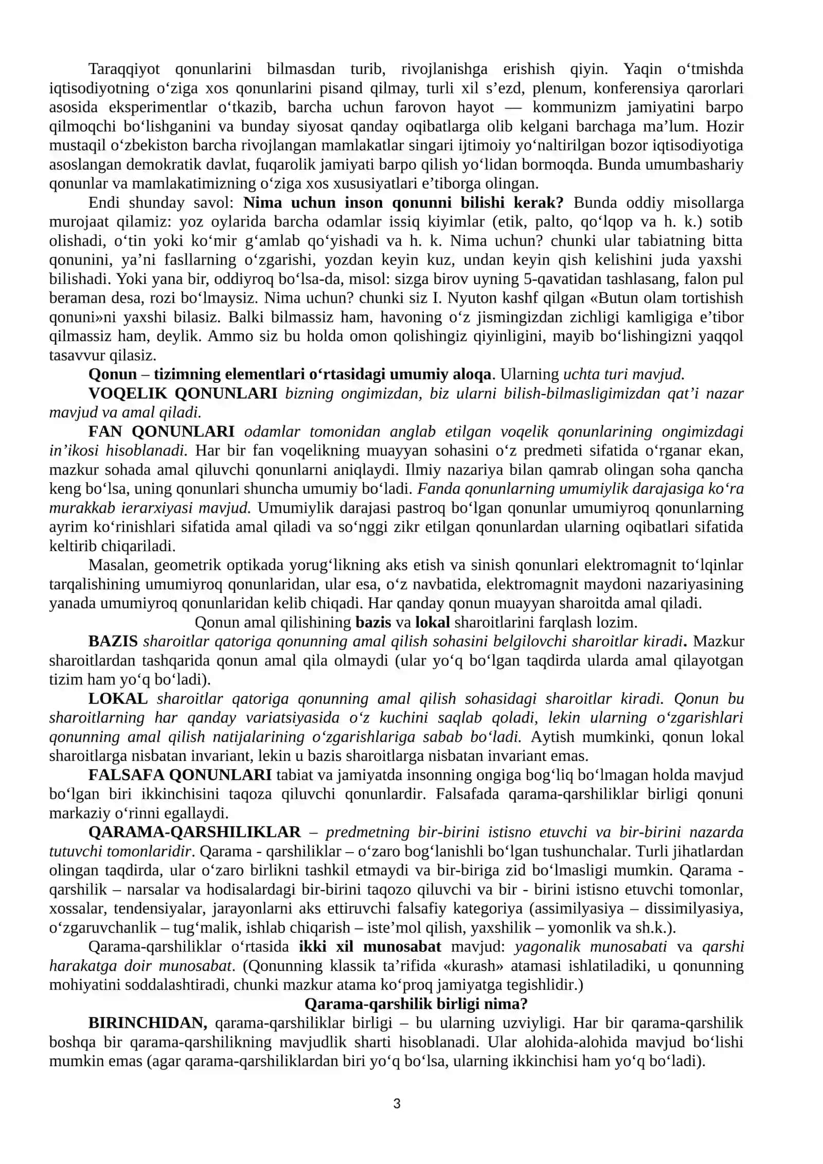 RIVOJLANISH FALSAFASI 3