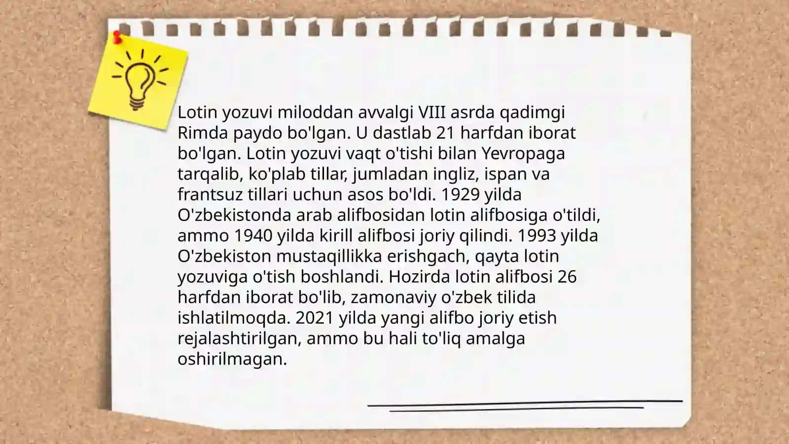 Lotin yozuvi haqida ma'lumotlar 3