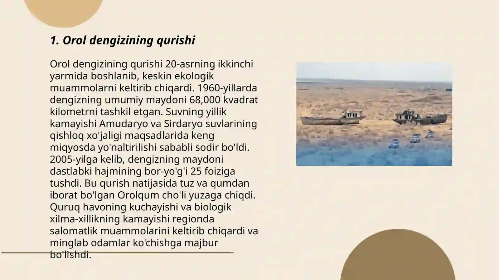 Orol dengizi muammosi 3