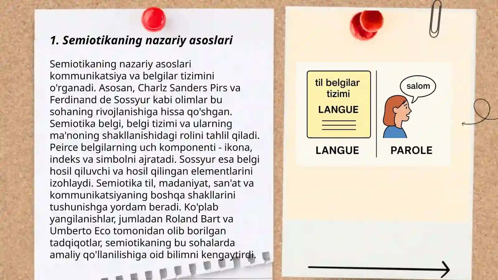 Semiotika, til belgilar sistemasi 3