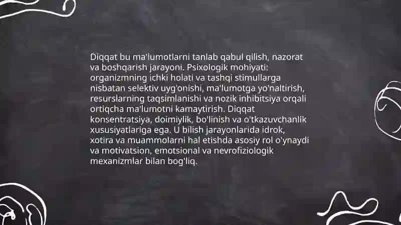 Diqqat va uning turlari 3