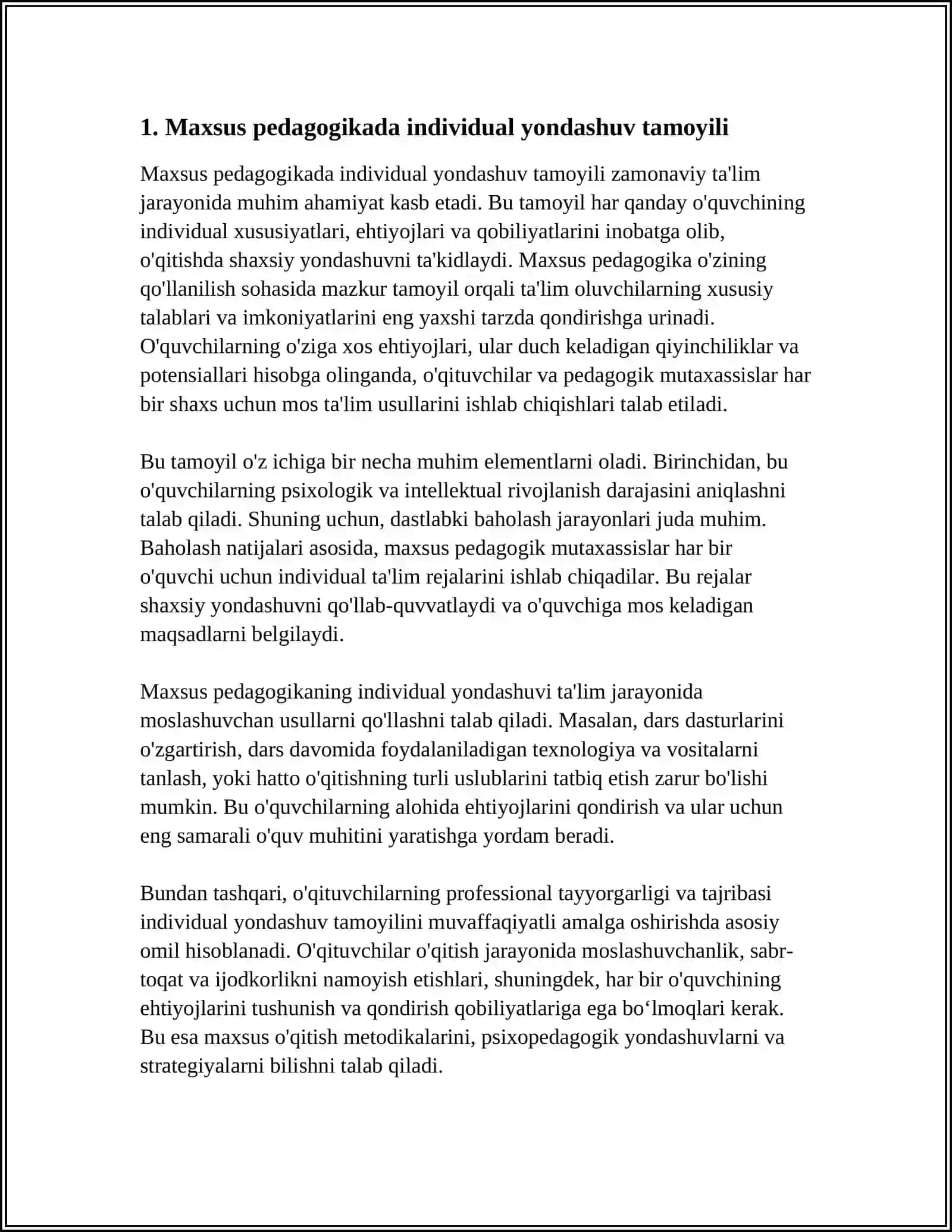 MAXSUS PEDAGOGIKANING TAMOYILLARINI TAVSIFLASH 3
