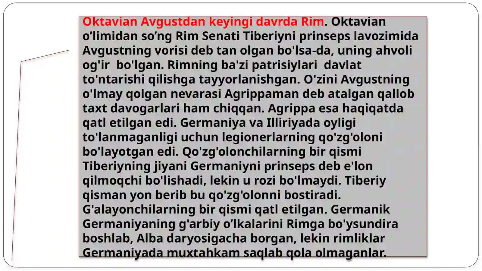 Milodiy I-II asrlarda Rim imperiyasidagi ijtimoiy-siyosiy munosabatlar 3