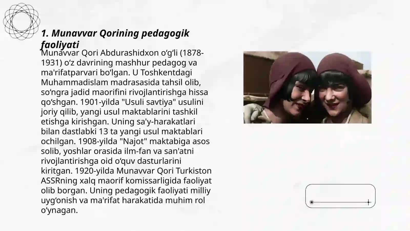 Munavvar Qorining pedagogik faoliyati 3