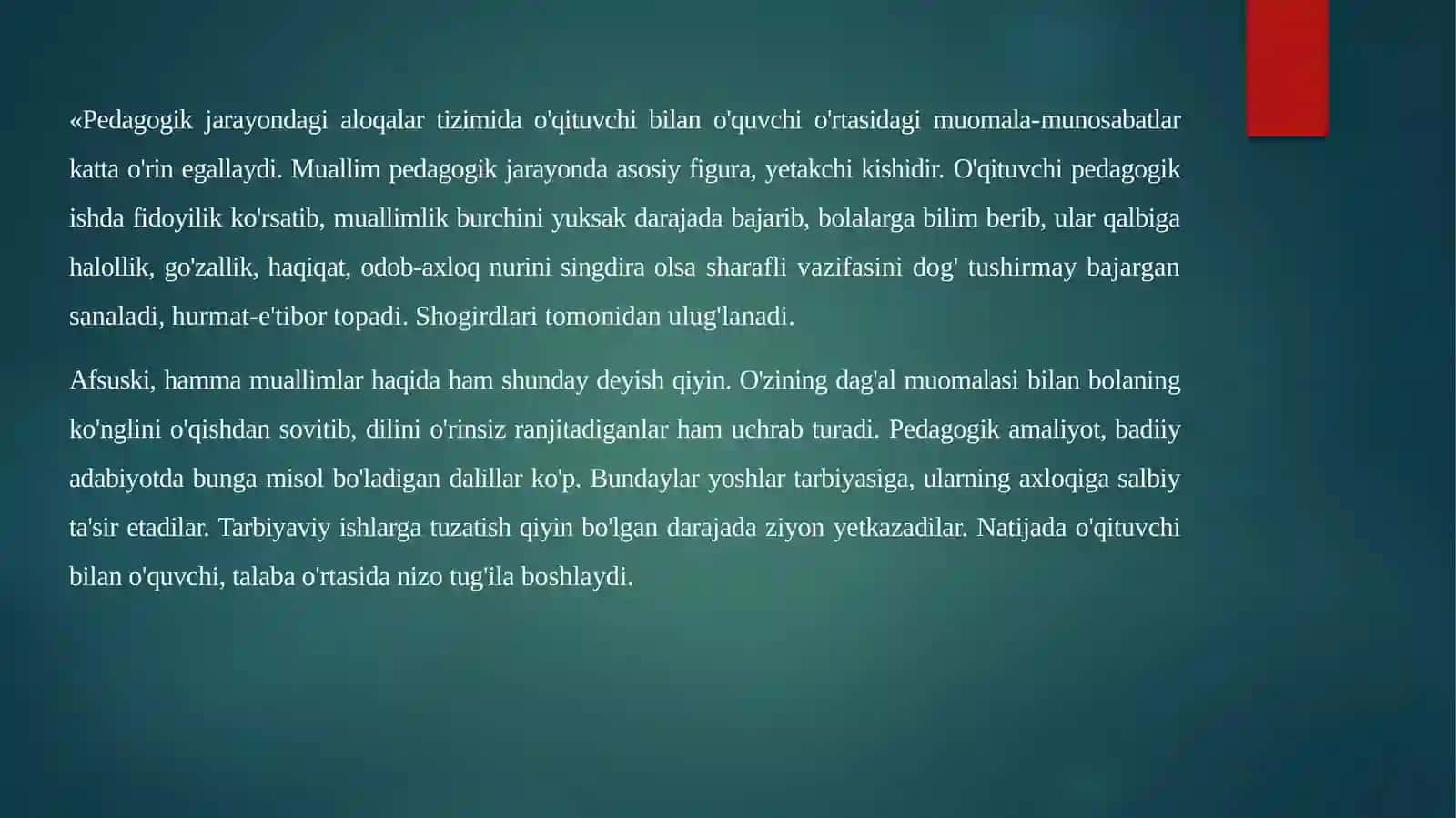Pedagogik nizolari 3