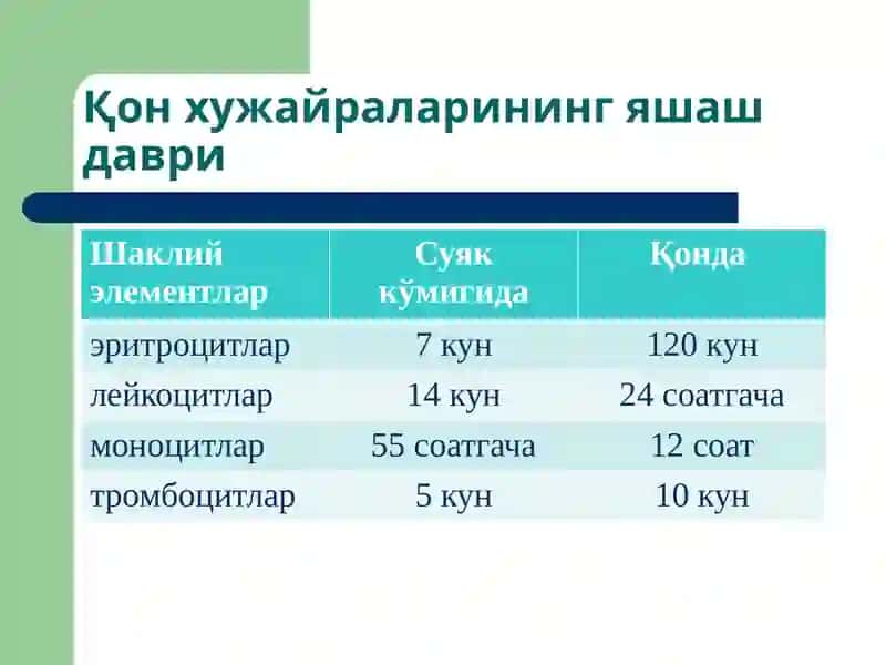 Қон тизими патофизиологияси 3