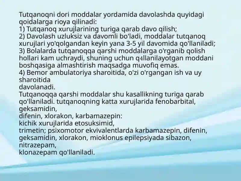 Tutqanoqqa va parkinsonizm qarshi moddalar 3