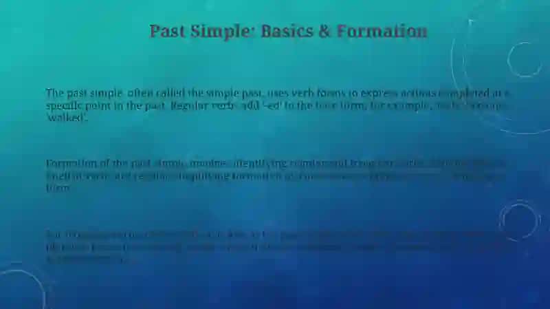 Past simple 3