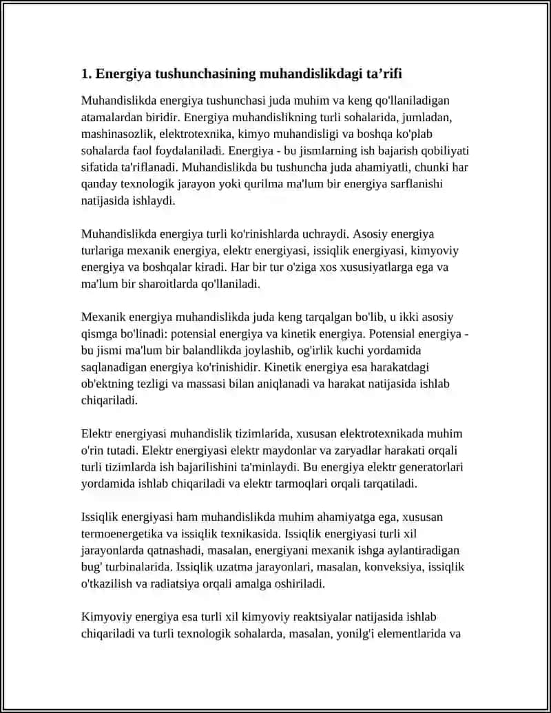 MUHANDISLIKDA ENERGIYA TUSHUNCHASI VA UNING TURLARI 3