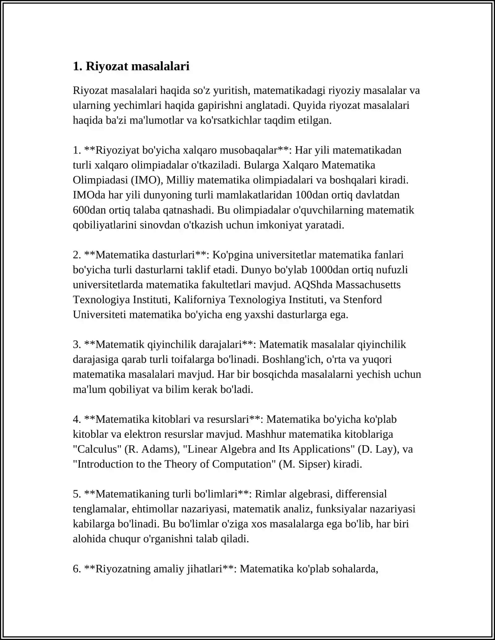 RIMKEVINCH MASALALAR TOʻPLAMI 3