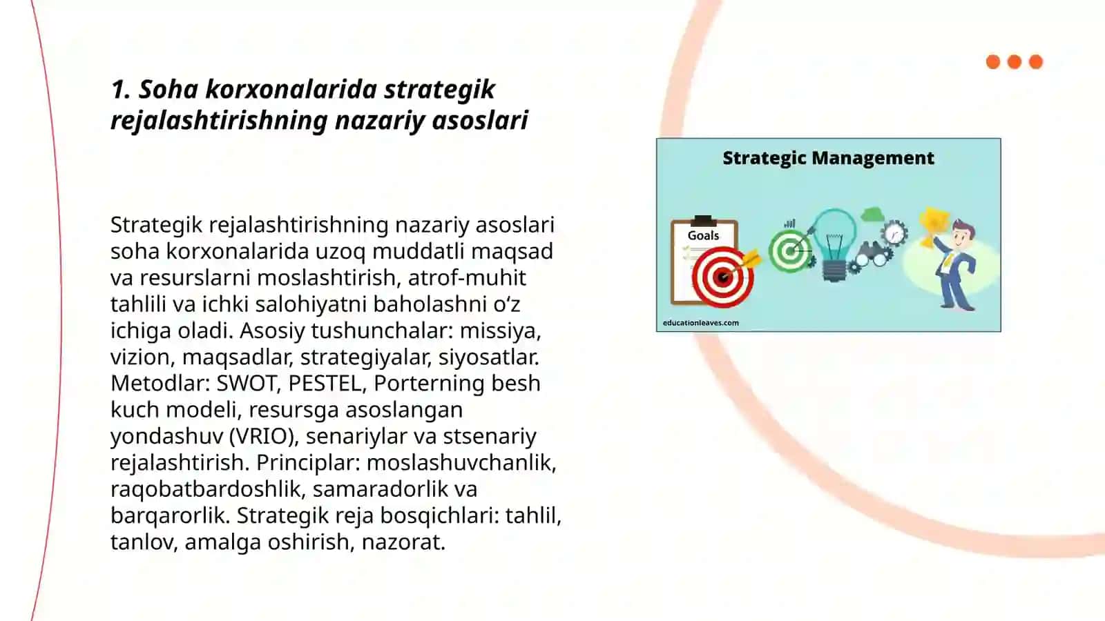 Soha korxonalarida strategik rejalashtirish 3