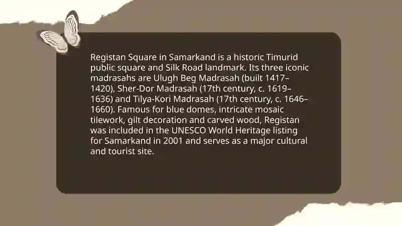 The sightseeing of Uzbekistan 3