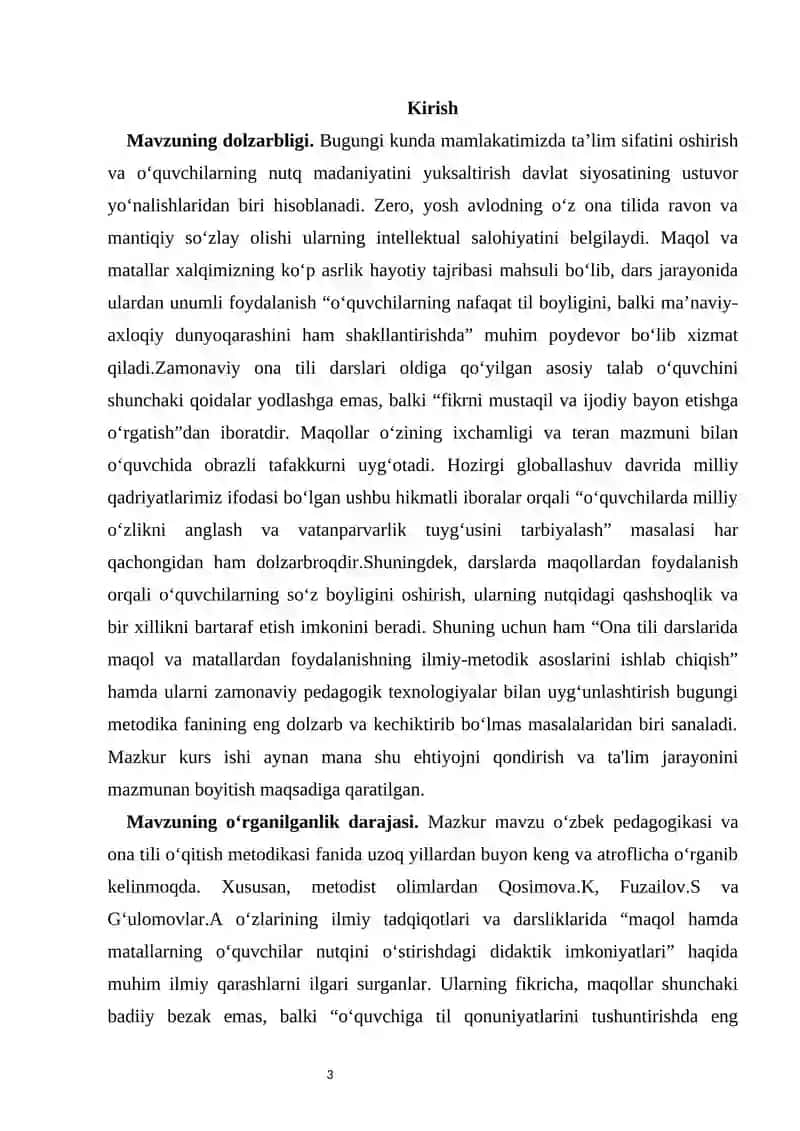 Ona tili darslarida maqol va matallardan foydalanish 3