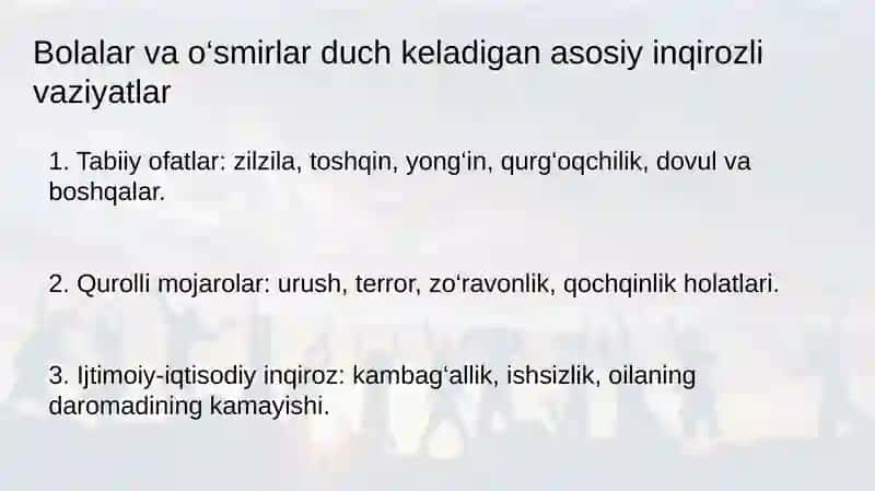 "Gumanitarkrisizlar sharoiti hjtimoiyish" 3