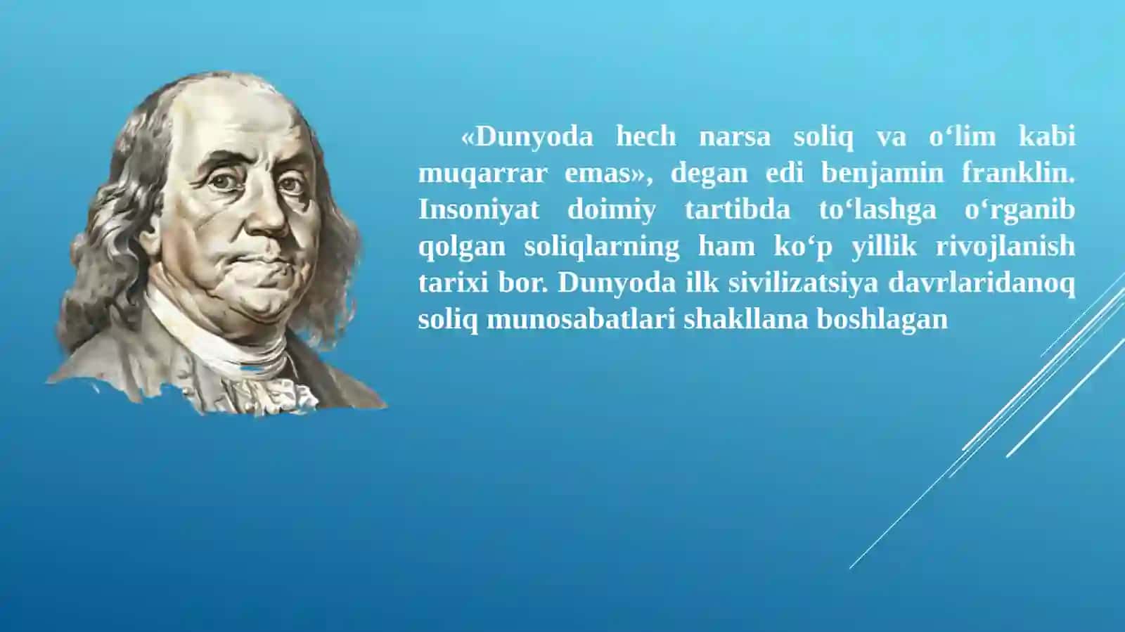 Soliqlarning vujudga kelishi va ro'yxati tarixi 3