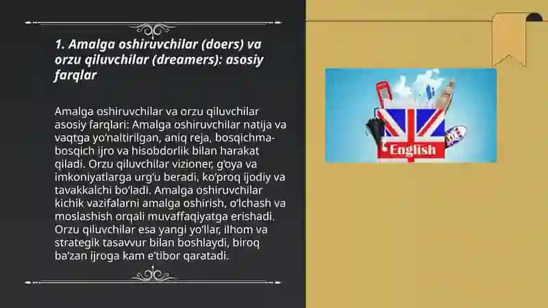 Doers and dreamers 3