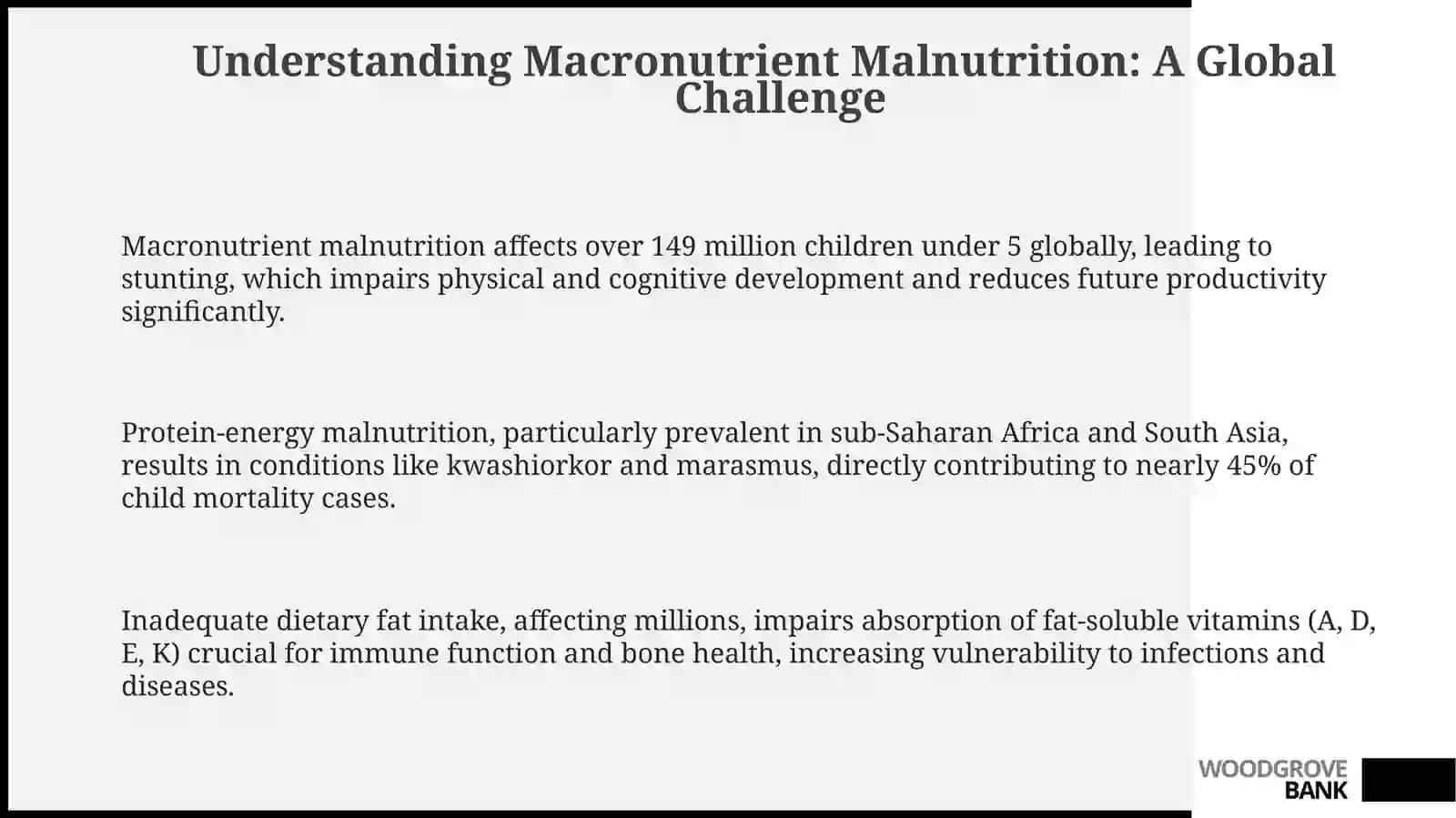 UNICEF's Fight Against Macronutrient Malnutrition: A Global Overview 3
